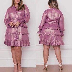 JessaKae Metallic Purple Savannah Dress
